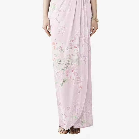Thread TH030..Sleeveless Draped Faux Wrap Maxi Dress..Watercolor Print..Size 00 - Picture 2 of 6